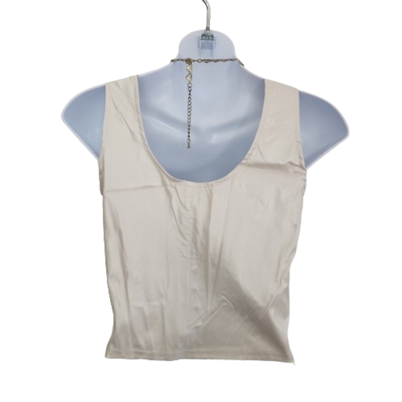 PEARLY ☆ FAUX LEATHER ☆ HOOK & EYE ☆ BUSTIER TOP ☆ M ☆ NWOT - Picture 5 of 8